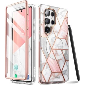 Obal Supcase Cosmo Mag MagSafe Samsung Galaxy S25 Ultra 5G S938 Marble