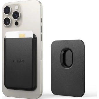 Tech-Protect MagWallet MagSafe Universal Magnetic Card Holder Black, magnetická peňaženka