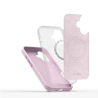Obal Tech-Protect Silicone Pure MagSafe Apple iPhone 16 Pink Pearl