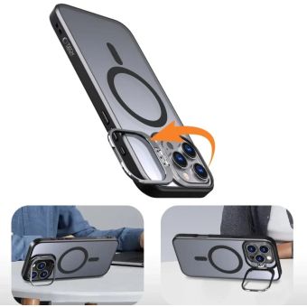 Obal Tech-Protect Magstand MagSafe Apple iPhone 16 Pro Max Matte Black