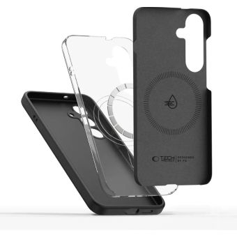 Obal Tech-Protect Liquid Silicone MagSafe Samsung Galaxy S25+ 5G S936 Black
