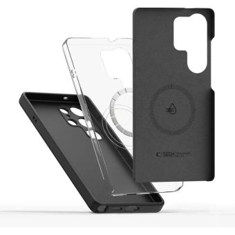 Obal Tech-Protect Liquid Silicone MagSafe Samsung Galaxy S25 Ultra 5G S938 Black