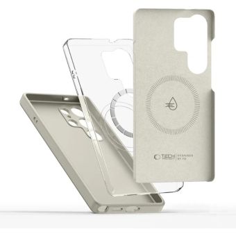 Obal Tech-Protect Liquid Silicone MagSafe Samsung Galaxy S25 Ultra 5G S938 Cosmic Latte