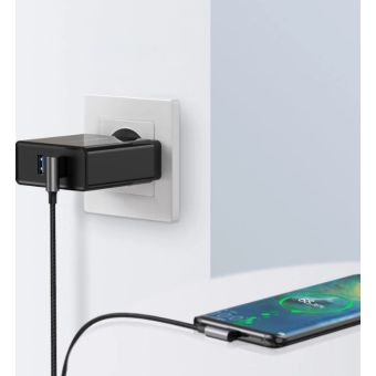 UGREEN US176 USB-A/USB-C Quick Charge 3.0 3A 0,5m grey
