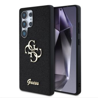Obal Guess PU Fixed Glitter 4G Metal Logo Samsung Galaxy S25 Ultra 5G S938 GUHCS25LHG4SGK Black