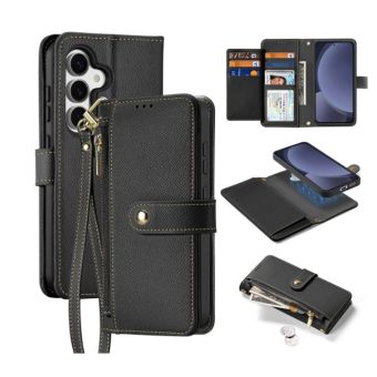 Obal Dux Ducis Lawa Leather Case Detachable Magnetic Wallet Samsung Galaxy S25+ 5G S936 Black