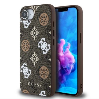 Obal Guess PU 4G Peony MagSafe Apple iPhone 16e GUHMPSE4P4PWPW Brown