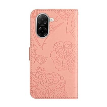 Obal MEZZO Book Xiaomi Redmi A5/POCO C71 kvety a motýle ružový