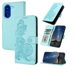 Obal MEZZO Book Xiaomi Redmi A5/POCO C71 mandala svetlo modrý