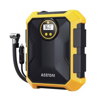 AstroAI CZK-3674, vzduchový kompresor 12V DC 100PSI žltý