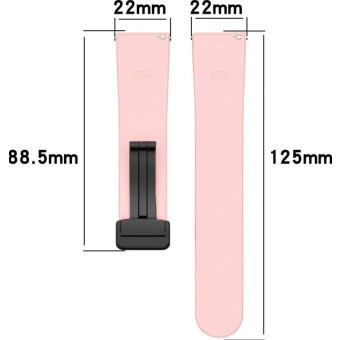 Remienok Bizon Strap Watch Silicone 22mm ružový