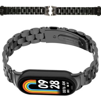 Remienok Bizon Strap Watch Aura Xiaomi Smart Band 9/9 NFC/8 čierny