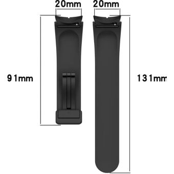 Remienok Bizon Strap Watch Silicone Samsung Galaxy Watch FE/7/6/6 Classic/5/5 Pro/4/4 Classic čierny