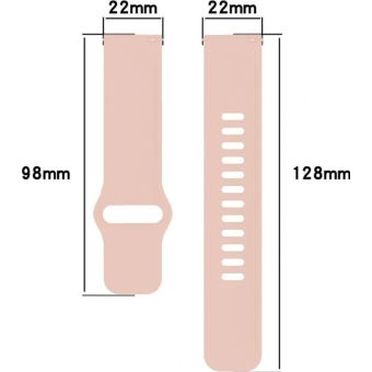 Remienok Bizon Strap Watch Silicone Xiaomi Redmi Watch 5 Lite/5 Active ružový