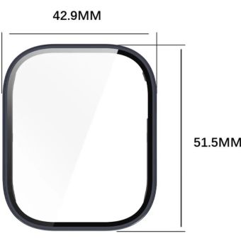 Ochranné puzdro/sklo Bizon Case PlusGlass Watch Xiaomi Redmi Watch 5 Active modré