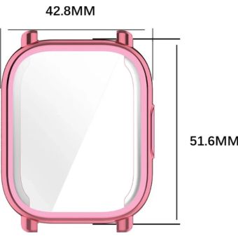 Ochranné puzdro/sklo Bizon Case Watch Felipe Xiaomi Redmi Watch 5 Active ružové