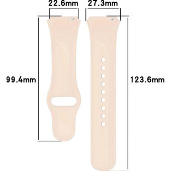 Remienok Bizon Strap Watch Dots Universal 20mm ružový