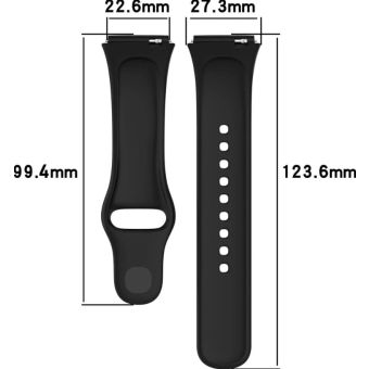 Remienok Bizon Strap Watch Dots Xiaomi Redmi Watch 3 Active čierny