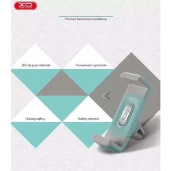 XO C8, držiak do auta do ventilačnej mriežky, čierny