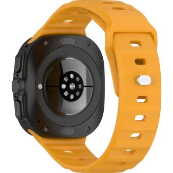 Remienok Bizon Strap Watch Silicone Samsung Galaxy Watch Ultra 47 mm žltý