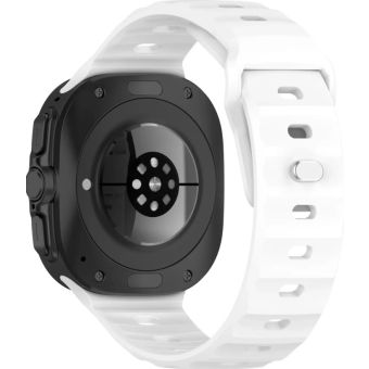 Remienok Bizon Strap Watch Silicone Samsung Galaxy Watch Ultra 47 mm biely