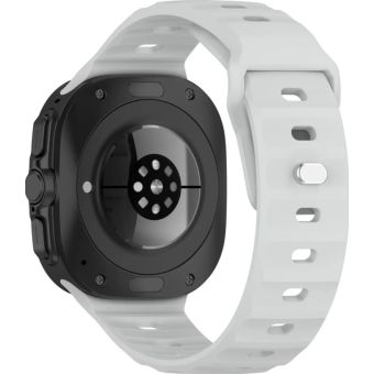 Remienok Bizon Strap Watch Silicone Samsung Galaxy Watch Ultra 47 mm sivý