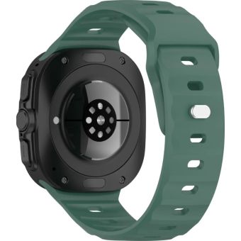 Remienok Bizon Strap Watch Silicone Samsung Galaxy Watch Ultra 47 mm tmavo zelený