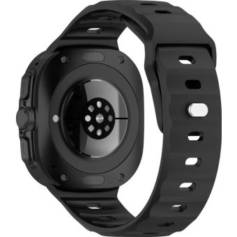 Remienok Bizon Strap Watch Silicone Samsung Galaxy Watch Ultra 47 mm čierny