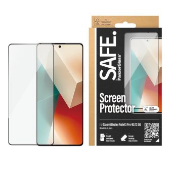 SAFE - Tvrdené sklo UWF pre Xiaomi Redmi Note 13 4G, čierna