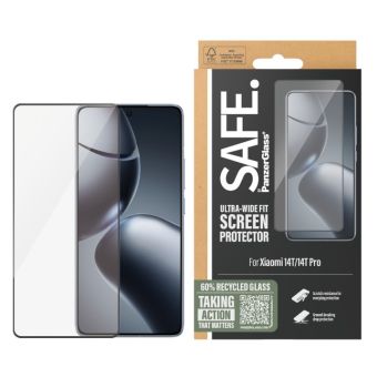 SAFE - Tvrdené sklo UWF pre Xiaomi 14T/14T Pro, čierna