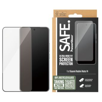 SAFE - Tvrdené sklo UWF pre Xiaomi Redmi Note 14, čierna