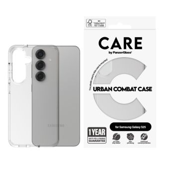 CARE - Puzdro Urban Combat pre Samsung Galaxy S25 S931, transparentná