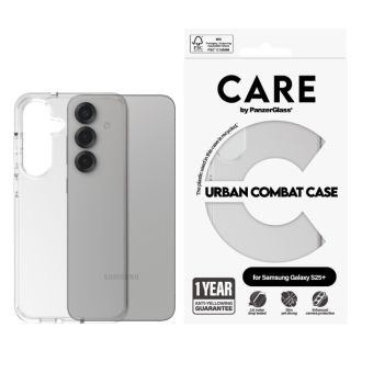 CARE - Puzdro Urban Combat pre Samsung Galaxy S25+ S936, transparentná