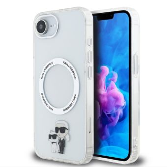 Obal Karl Lagerfeld IML Karl and Choupette MagSafe Apple iPhone 16e KLHMPSE4HNKCIT transparentný