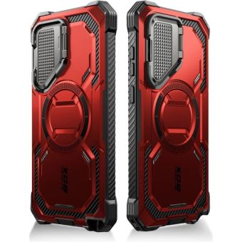 Obal Supcase IBLSN ArmorBox Mag MagSafe Samsung Galaxy S24 Ultra 5G S928 červený