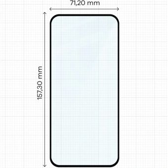 Ochranné sklo Bizon Edge 2 Honor 400 Lite 5G čierne