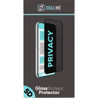 Ochranné sklo OBAL:ME Privacy 5D Apple iPhone 17/17 Pro čierne