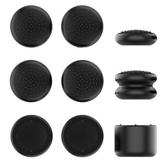 iPega SW2026B silikónové krytky ovládacích páčiek JoyCon ovládača pre Nintendo Switch 2 čierne (6ks)