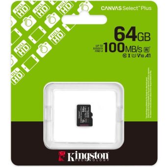 Kingston A1 64GB microSDXC 100MB/s bez adaptéra