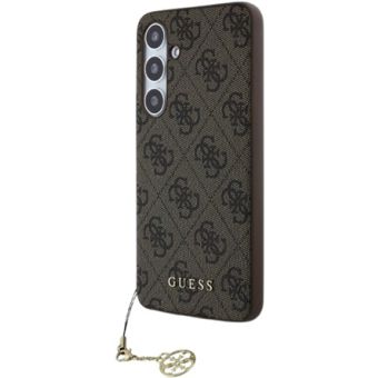 Obal Guess 4G Charm Samsung Galaxy S24 FE 5G S721 GUHCS24FEGF4GBR Brown
