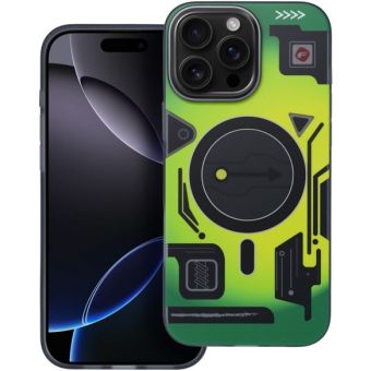 Obal FORCELL F-PROTECT Levels with Dual Layer 4D technology, Miliatry Drop Tested, MagSafe, Apple iPhone 16 Pro cyber green