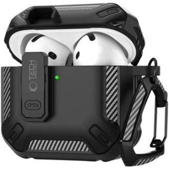 Obal Tech-Protect Carbonox Apple AirPods 4 Black