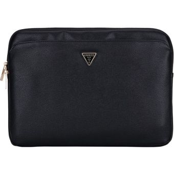 Guess PU Grained Triangle Logo Computer Bag 14" GUCS14ZPGTSPSK Black