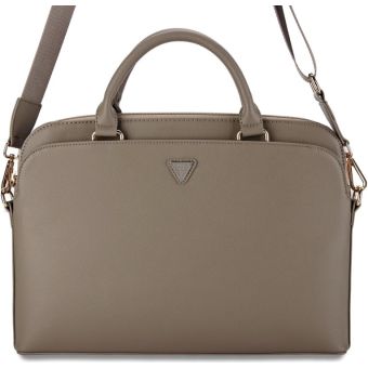 Guess PU Grained Triangle Logo Computer Bag 15/16" GUCB15PGTSPSW Brown