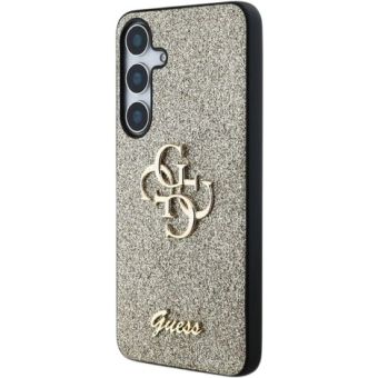Obal Guess PU Fixed Glitter 4G Metal Logo Samsung Galaxy S25+ 5G S936 GUHCS25MHG4SGD Gold