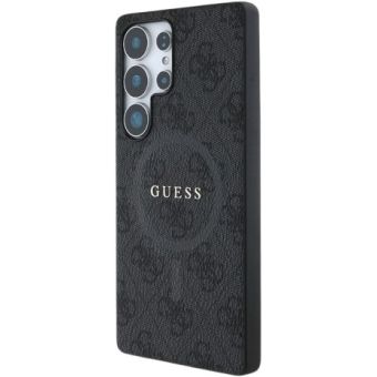 Obal Guess PU Leather 4G Colored Ring MagSafe Samsung Galaxy S25 Ultra 5G S938 GUHMS25LG4GFRK Black