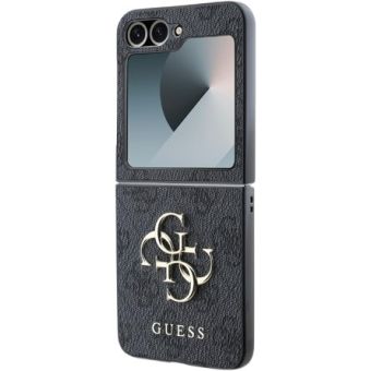 Obal Guess PU 4G Metal Logo Samsung Galaxy Z Flip6 5G F741 GUHCZF64GMGGR Grey