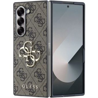 Obal Guess PU 4G Metal Logo Samsung Galaxy Z Fold6 5G F956 GUHCZFD64GMGBR Brown
