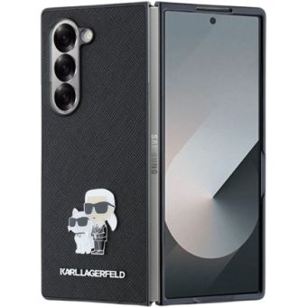 Obal Karl Lagerfeld PU Saffiano Karl and Choupette Samsung Galaxy Z Fold6 5G F956 KLHCZFD6SAPKCNPK Black