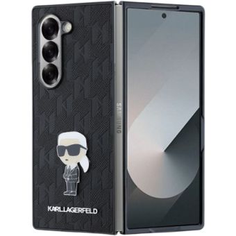 Obal Karl Lagerfeld PU Saffiano Monogram Ikonik Samsung Galaxy Z Fold6 5G F956 KLHCZFD6SAPKINPK Black